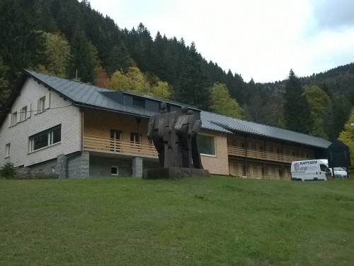 rustikale Fensterläden Holz Schwarzwald Kaserne Fahl